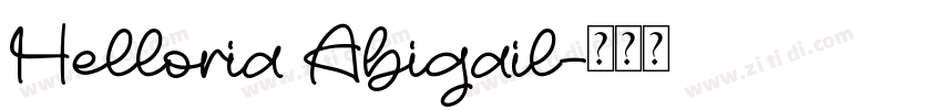 Helloria Abigail字体转换